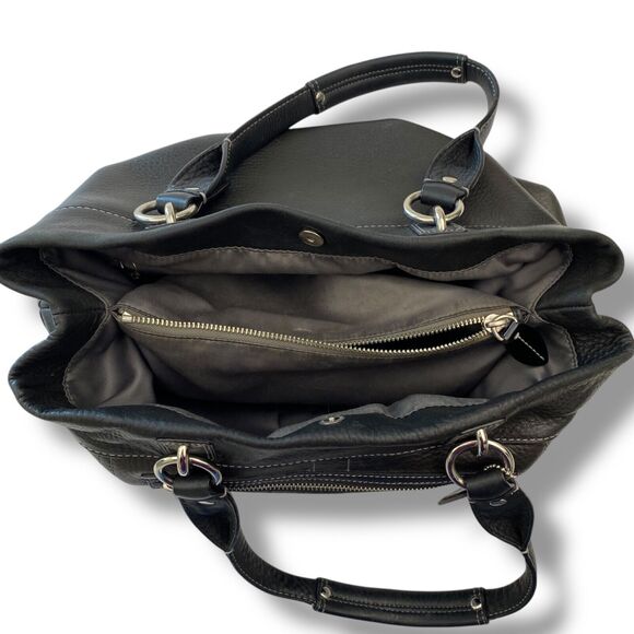 Coach Black Leather Satchel - Picture 9 of 16